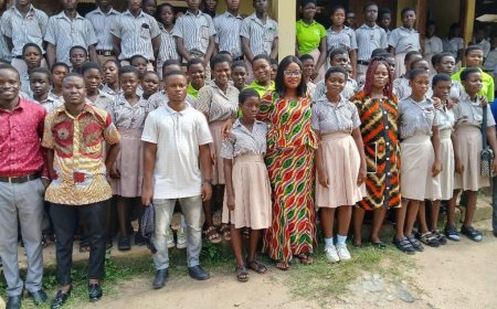 Gomoa East MCE Encourages BECE Candidates During School Visits