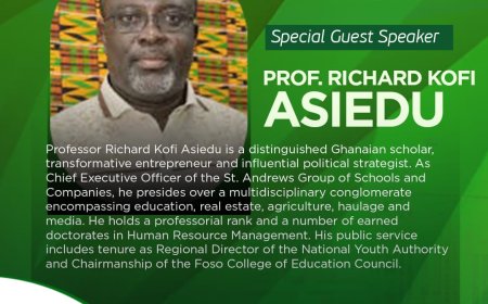 Noble Prof. Richard Asiedu to Deliver Keynote Address at EELL 2025 Conference in Accra