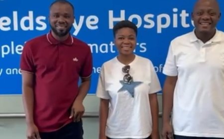 SDA SHS Student Suzzy Pinamang Recovering After Successful Eye Surgery in UK