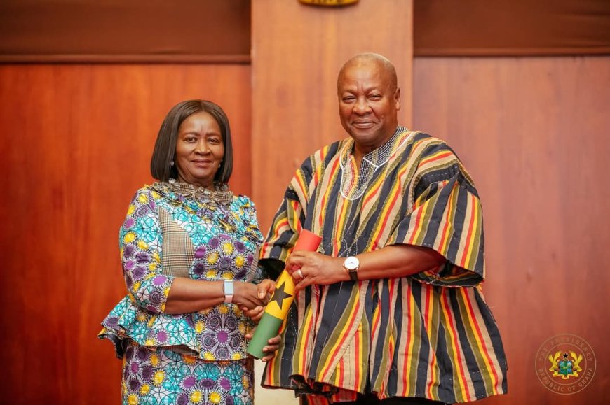 President Mahama Swears In Vice President Naana Jane Opoku-Agyemang and Police Council Members
