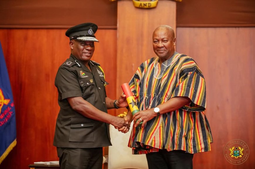 President Mahama Swears In Vice President Naana Jane Opoku-Agyemang and Police Council Members