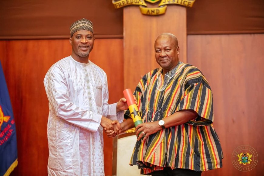 President Mahama Swears In Vice President Naana Jane Opoku-Agyemang and Police Council Members