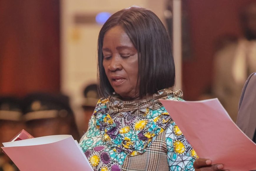 President Mahama Swears In Vice President Naana Jane Opoku-Agyemang and Police Council Members