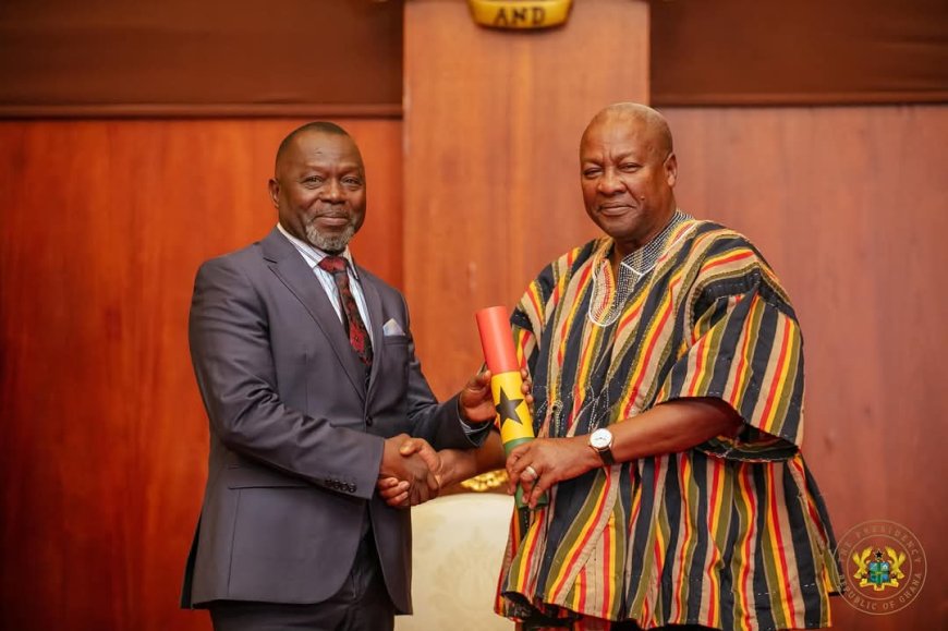 President Mahama Swears In Vice President Naana Jane Opoku-Agyemang and Police Council Members