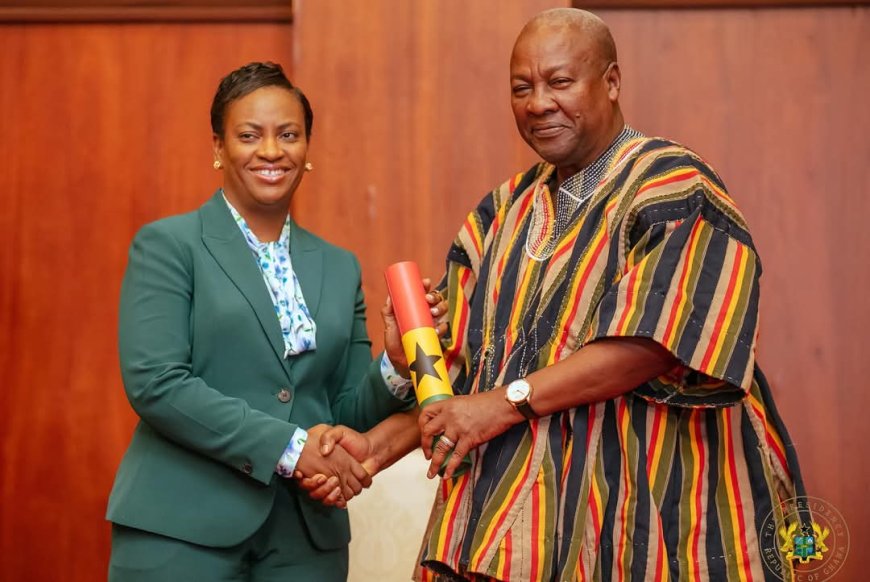 President Mahama Swears In Vice President Naana Jane Opoku-Agyemang and Police Council Members