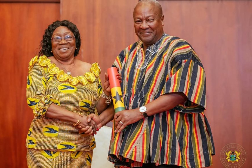 President Mahama Swears In Vice President Naana Jane Opoku-Agyemang and Police Council Members