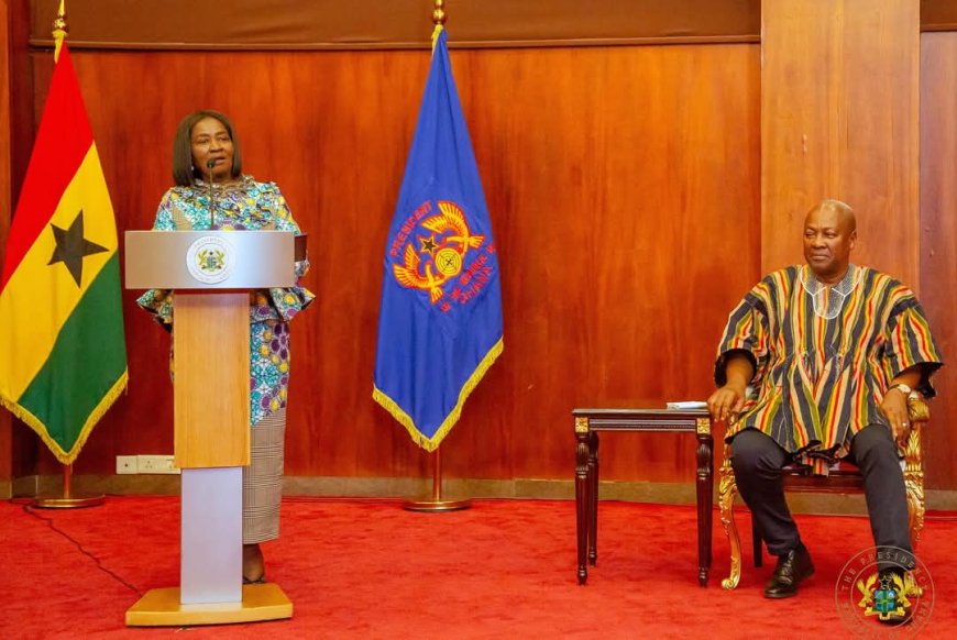 President Mahama Swears In Vice President Naana Jane Opoku-Agyemang and Police Council Members