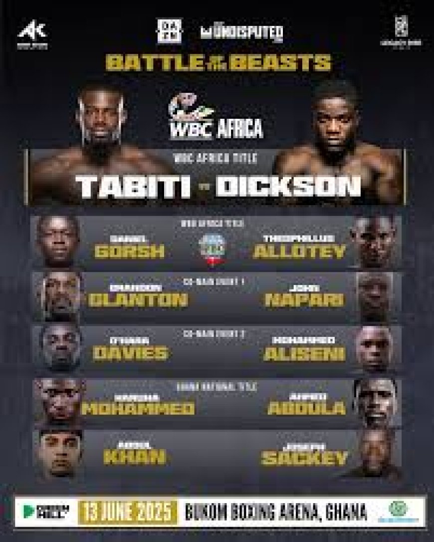 Sharaf Mahama Hosts ‘Battle of the Beasts’ at Bukom Arena on June 13