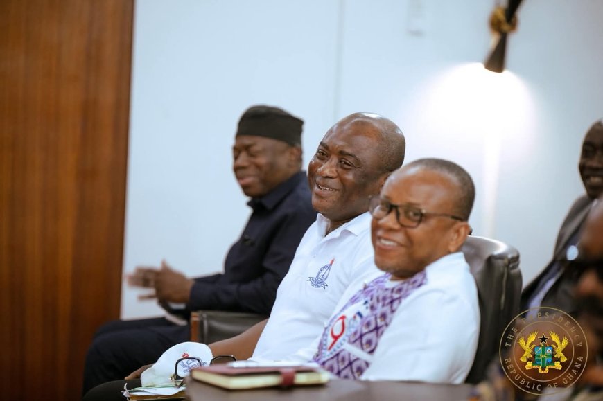 President Reaffirms Commitment to Teachers' Welfare During GNAT Courtesy Call
