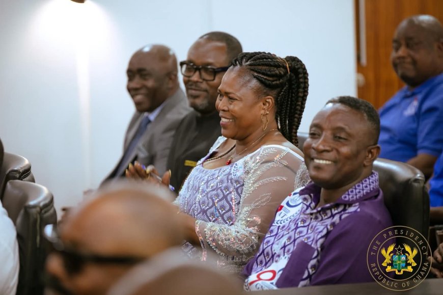 President Reaffirms Commitment to Teachers' Welfare During GNAT Courtesy Call
