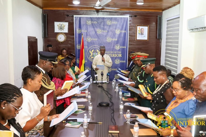 Interior Minister Inaugurates NACOC Board, Urges Action Against Illicit Drug Trafficking