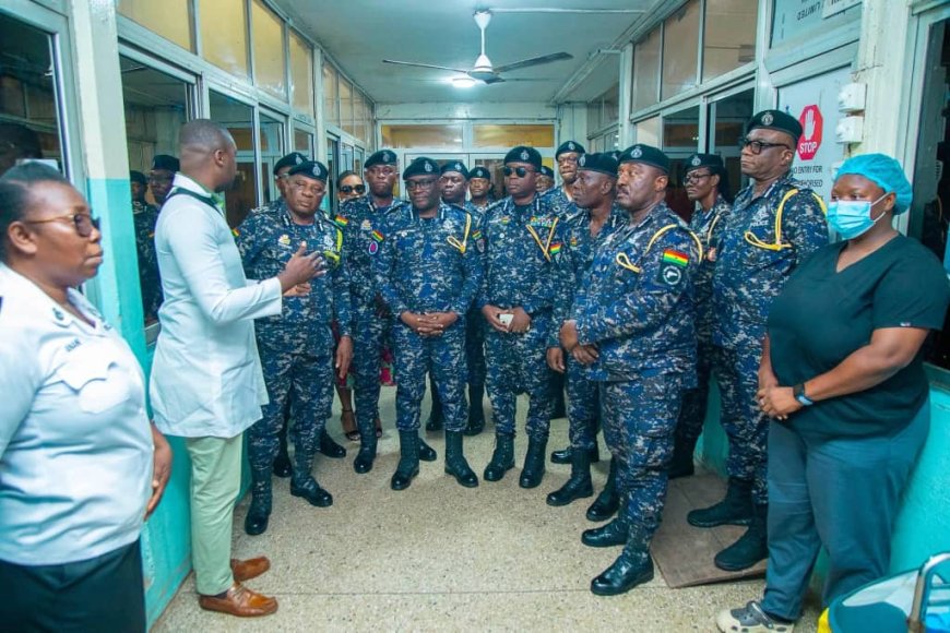 IGP and POMAB Applaud Police Hospital Staff for Exceptional Service During GRNMA Strike