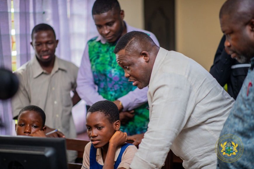 Minister Tours Volta Region Girls-in-ICT Centres, Promotes Digital Skills and STEM Education