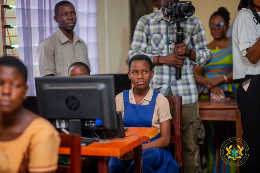 Minister Tours Volta Region Girls-in-ICT Centres, Promotes Digital Skills and STEM Education
