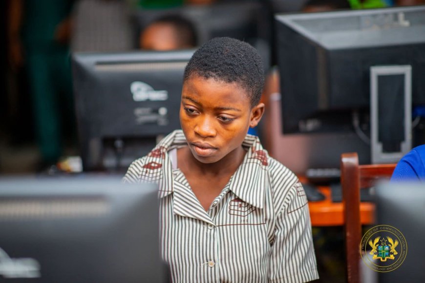Minister Tours Volta Region Girls-in-ICT Centres, Promotes Digital Skills and STEM Education