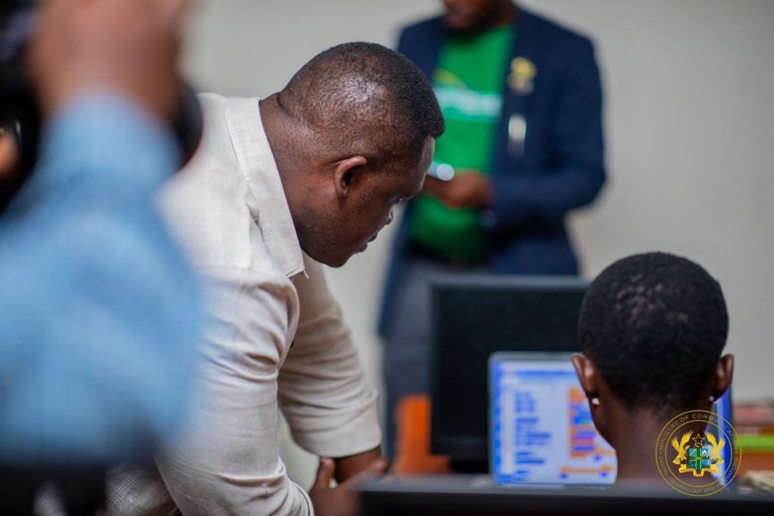 Minister Tours Volta Region Girls-in-ICT Centres, Promotes Digital Skills and STEM Education