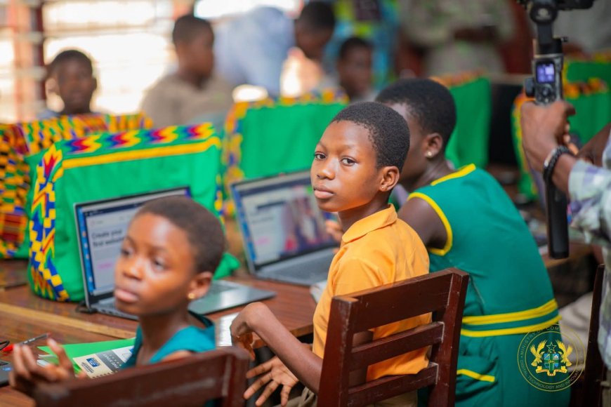 Minister Tours Volta Region Girls-in-ICT Centres, Promotes Digital Skills and STEM Education