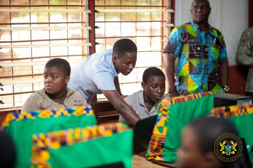 Minister Tours Volta Region Girls-in-ICT Centres, Promotes Digital Skills and STEM Education