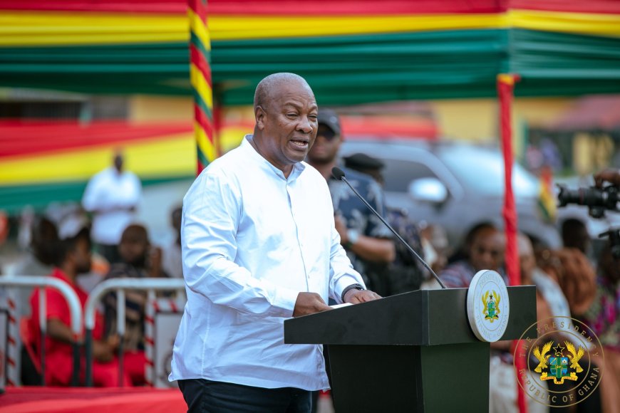 President Mahama Announces Plan to Build Modern Rice Mill in Jadima