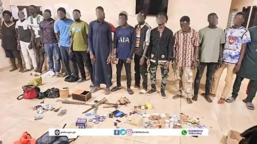 19 Arrested Over Robbery, Drug Offenses at Dominase Onion Market