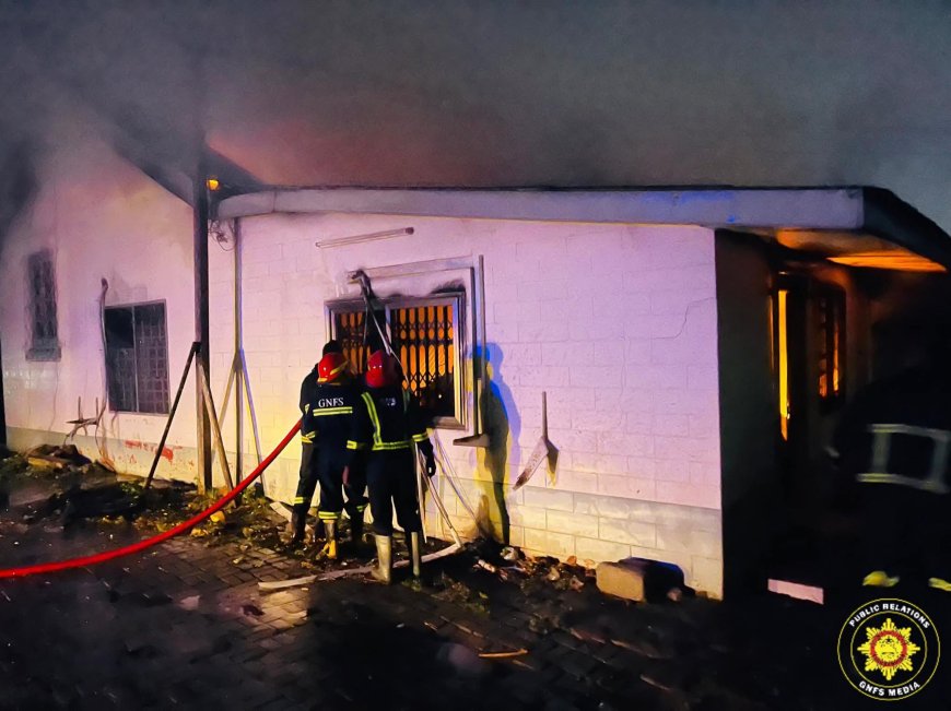 GNFS Swiftly Contain Fire at Korle Bu Medical School Laboratory, Nearby Buildings Saved