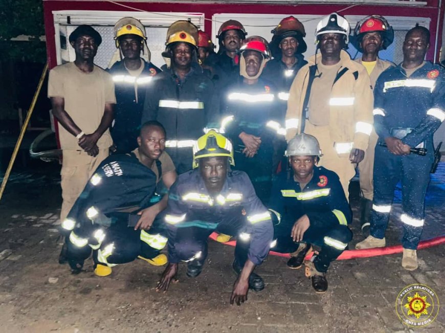 GNFS Swiftly Contain Fire at Korle Bu Medical School Laboratory, Nearby Buildings Saved