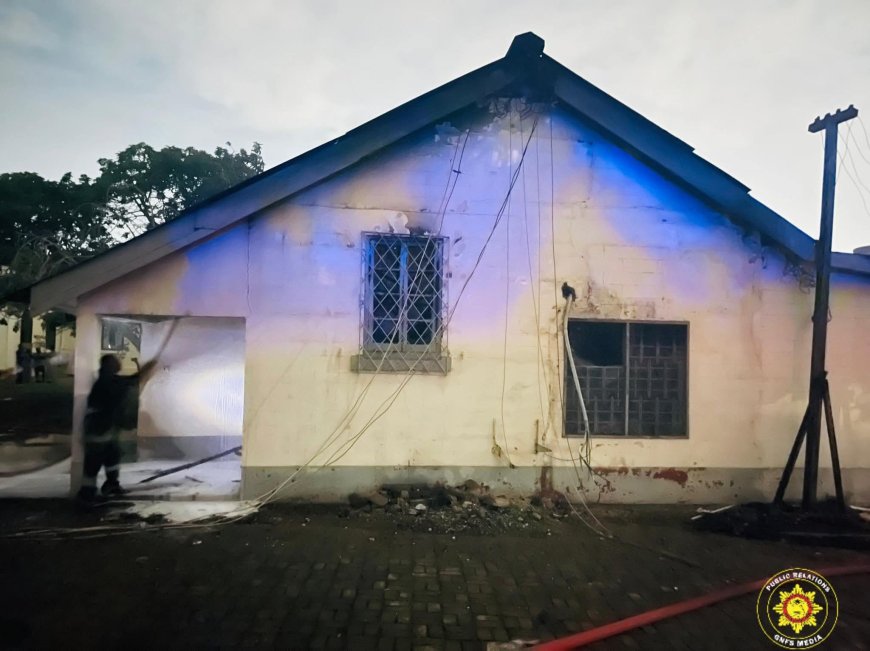 GNFS Swiftly Contain Fire at Korle Bu Medical School Laboratory, Nearby Buildings Saved
