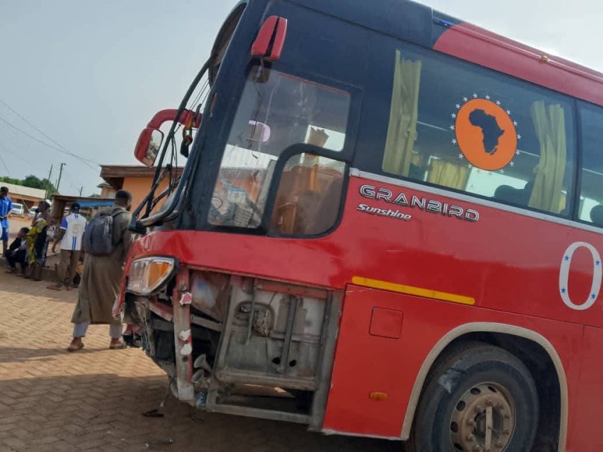 Heroic VIP Bus Driver Averts Tragedy in Walewale as Crash Leaves One Critical