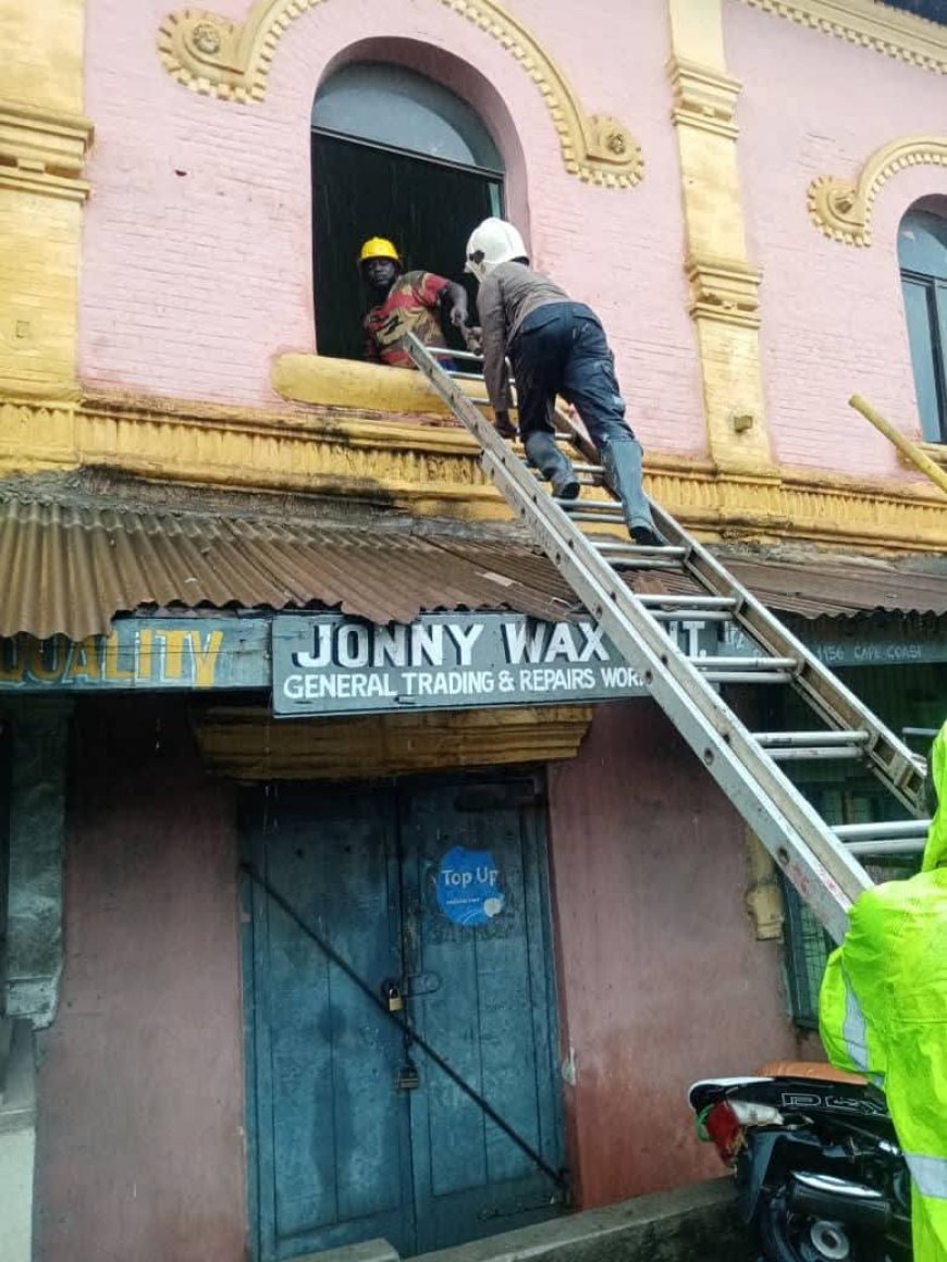 Storey Building Collapses at London Bridge, Cape Coast