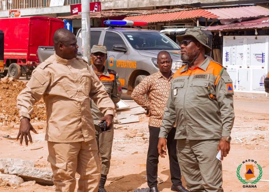NADMO Inspects Cape Coast Disaster Sites, Moves to Demolish Unsafe Buildings