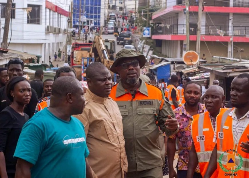 NADMO Inspects Cape Coast Disaster Sites, Moves to Demolish Unsafe Buildings