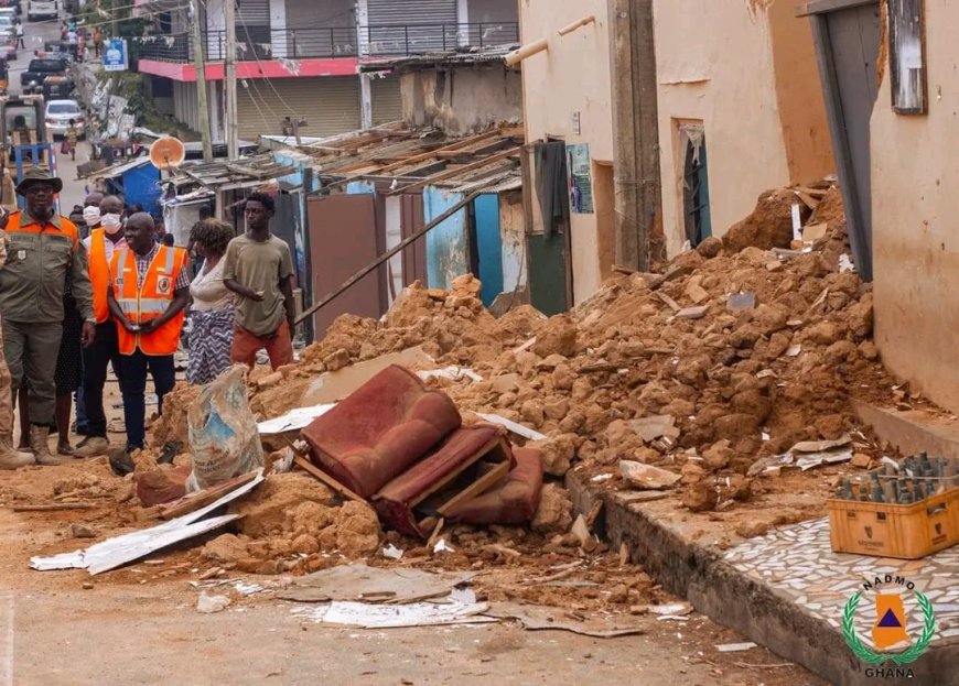 NADMO Inspects Cape Coast Disaster Sites, Moves to Demolish Unsafe Buildings