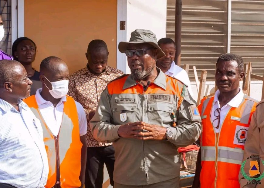 NADMO Inspects Cape Coast Disaster Sites, Moves to Demolish Unsafe Buildings