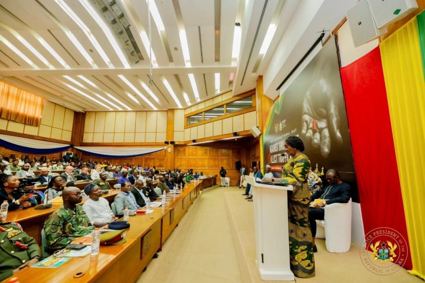 Vice President Jane Naana Opoku-Agyemang Reaffirms Ghana’s Drug Prevention Commitment on International Day Against Drug Abuse