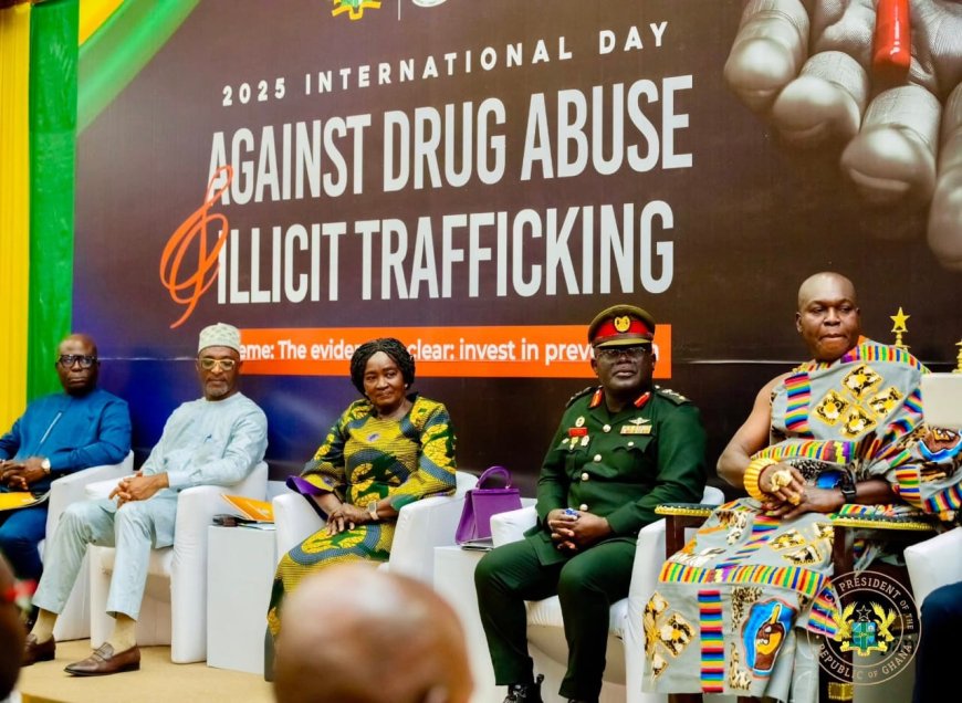 Vice President Jane Naana Opoku-Agyemang Reaffirms Ghana’s Drug Prevention Commitment on International Day Against Drug Abuse