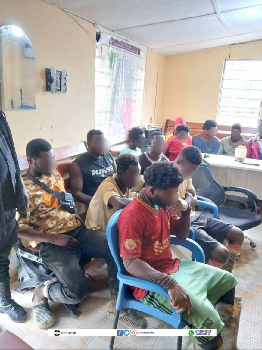 17 Suspects Arrested in Major Anti-Galamsey Operations in Western Region