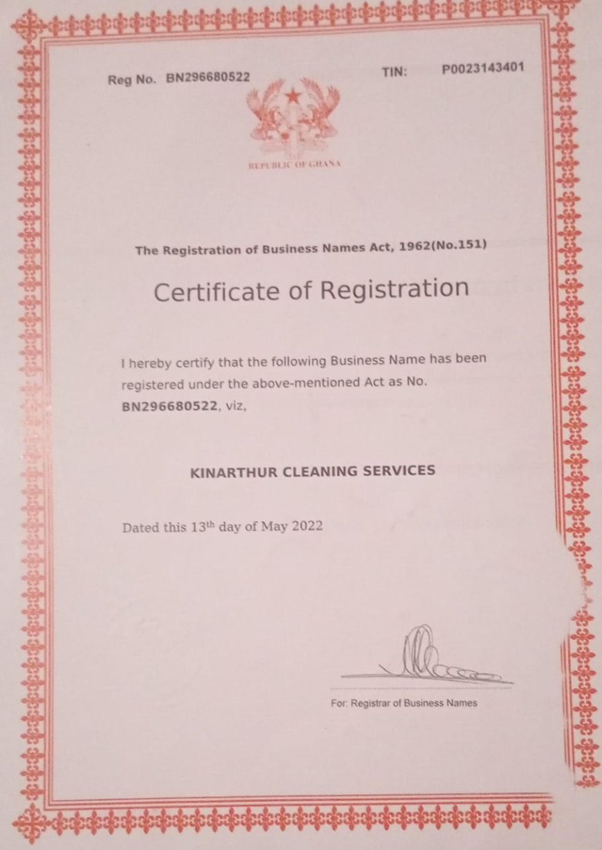 KinArthur Cleaning Services Sets New Standard in Eco-Friendly Cleaning and Waste Management in Ghana