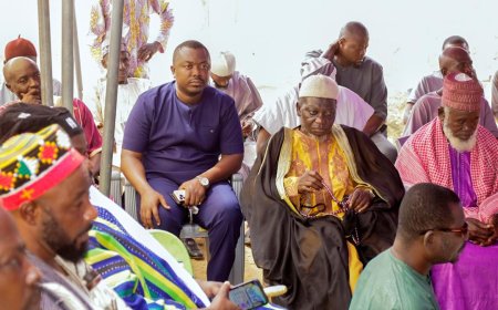 Gomoa East Zongo Community and Dr. Emmanuel Appoh Mensah Bid Farewell to Esteemed Nana Malam Dagoba Chief
