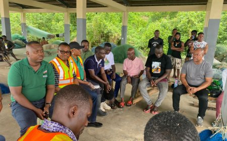 Dr. Emmanuel Appoh Mensah Joins Gomoa East Leaders for National Sanitation Day Clean-Up Exercise