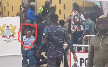 Chaos at Ablekuma North: Hawa Koomson, NPP Candidate Akua Afriyie Assaulted by Unidentified Macho Men