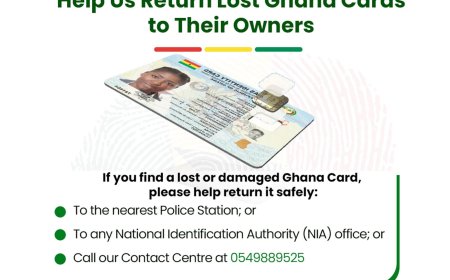 NIA Urges Public to Help Return Lost Ghana Cards