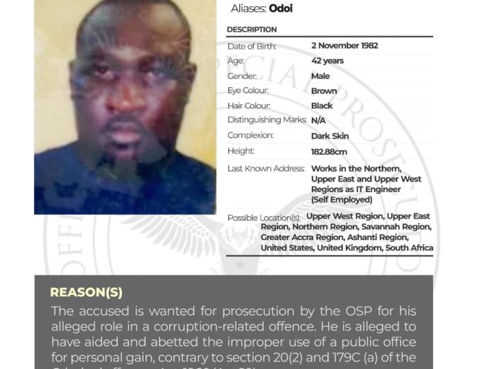 OSP Declares IT Engineer Raphael Mensah Wanted for Corruption-Related Offences