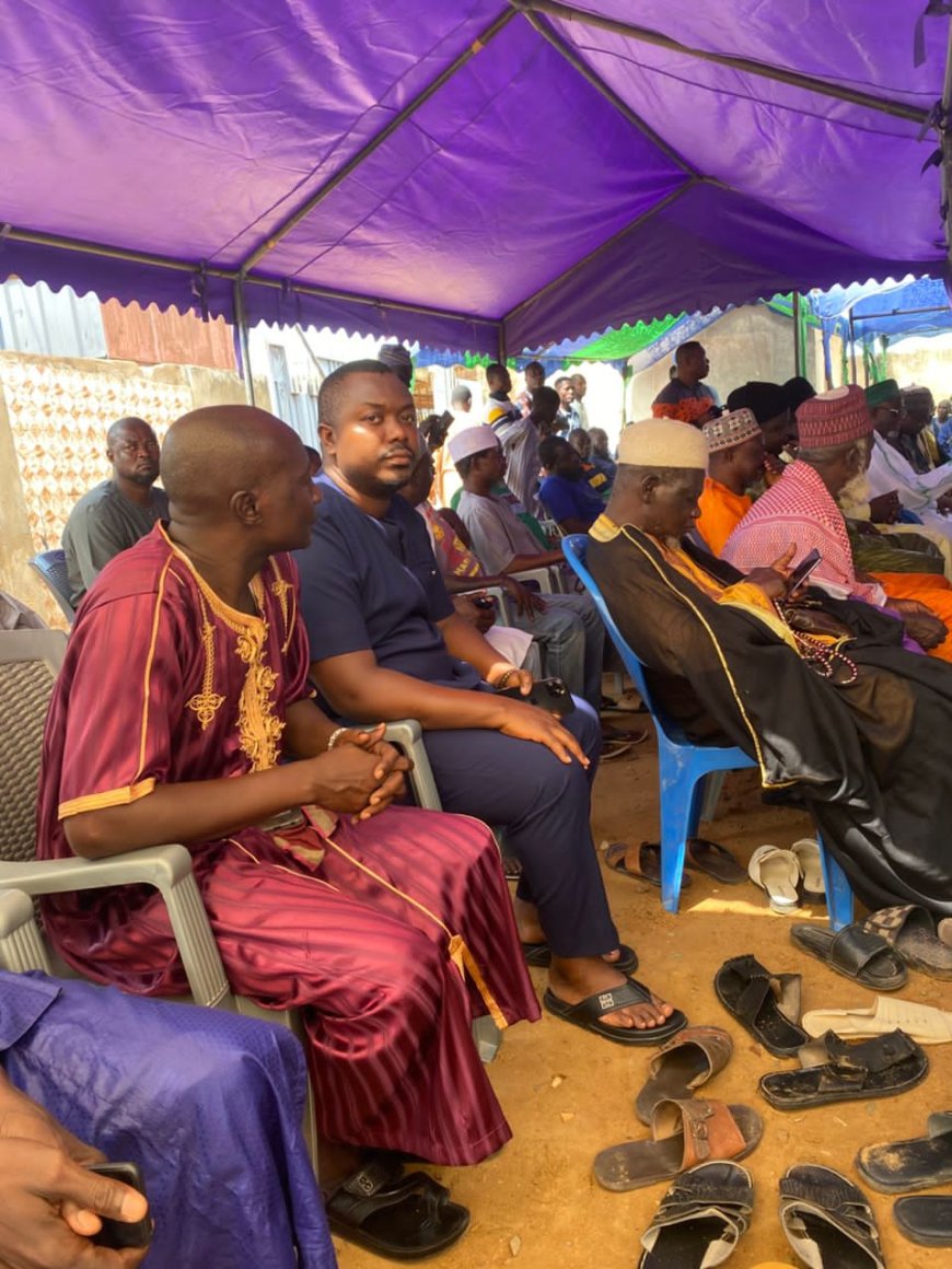 Gomoa East Zongo Community and Dr. Emmanuel Appoh Mensah Bid Farewell to Esteemed Nana Malam Dagoba Chief