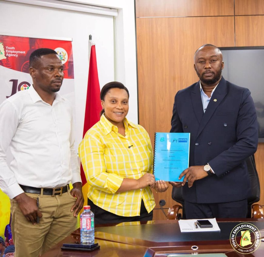 YEA Signs MoU with Weave Ghana to Train and Recruit 2,000 Youth