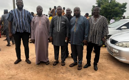 Dr. Emmanuel Appoh Mensah Joins Kojo Oku, Upper Nyanyano Leaders to Mourn Late Mr. J. K. Bosumprah