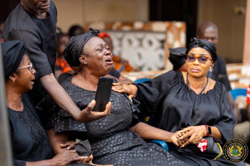Ashanti Regional Minister Leads Delegation to Console Families of Late Dr. Samuel Sarpong and Mr. Samuel Aboagye