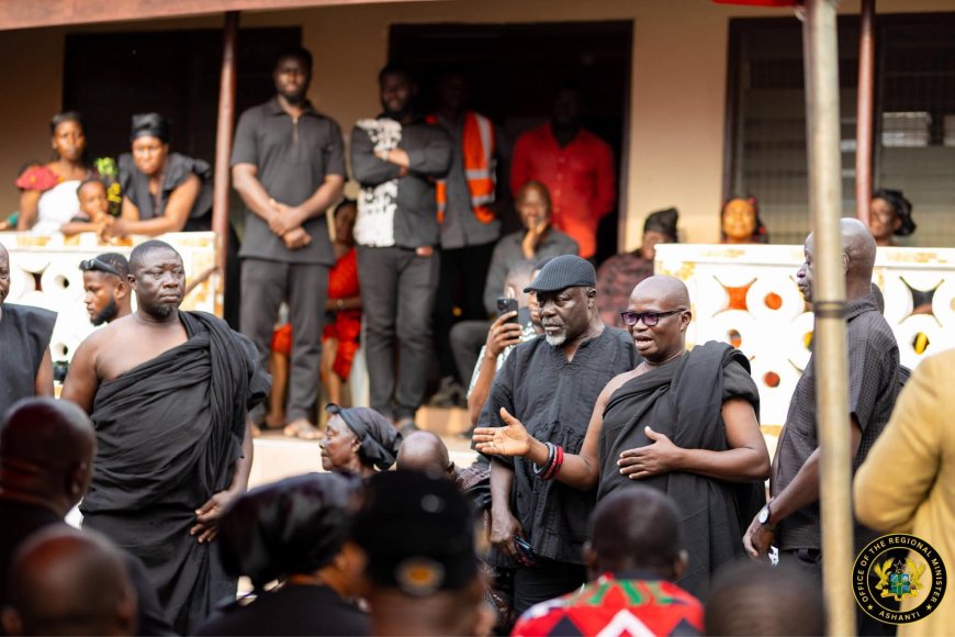 Ashanti Regional Minister Leads Delegation to Console Families of Late Dr. Samuel Sarpong and Mr. Samuel Aboagye