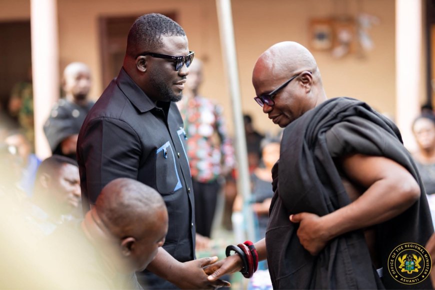 Ashanti Regional Minister Leads Delegation to Console Families of Late Dr. Samuel Sarpong and Mr. Samuel Aboagye