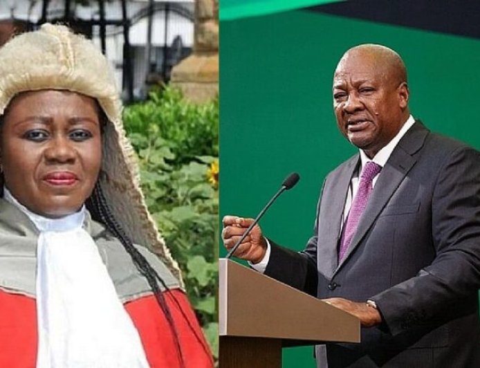 Mahama Removes Chief Justice Gertrude Torkonoo from Office