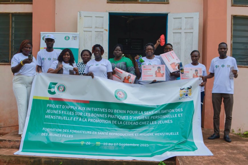 ECOWAS Trains Trainers in Benin to Promote Menstrual Hygiene and Dignity for Young Girls